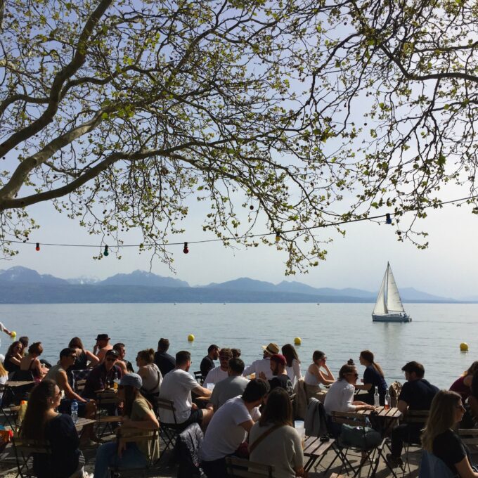 Terrasse avec vue pour la Jetée de la Compagnie