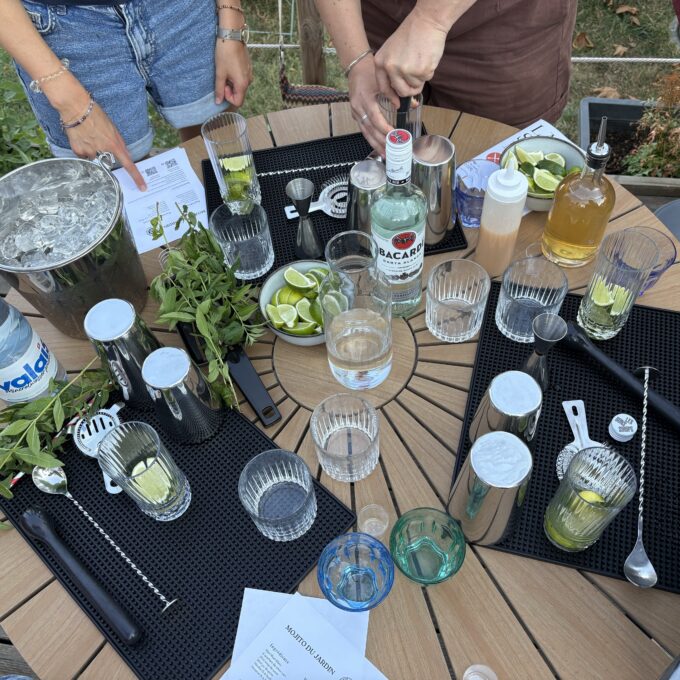Atelier cocktail aux Jardins